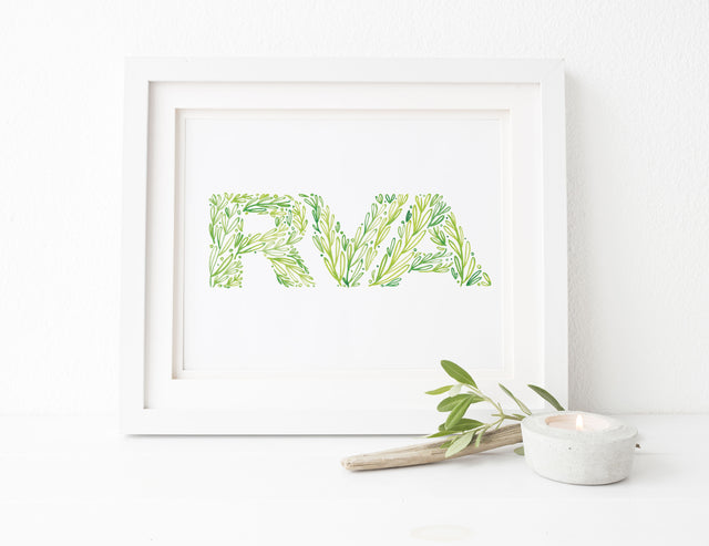RVA Greenery 8x10 Print - Delightful Things